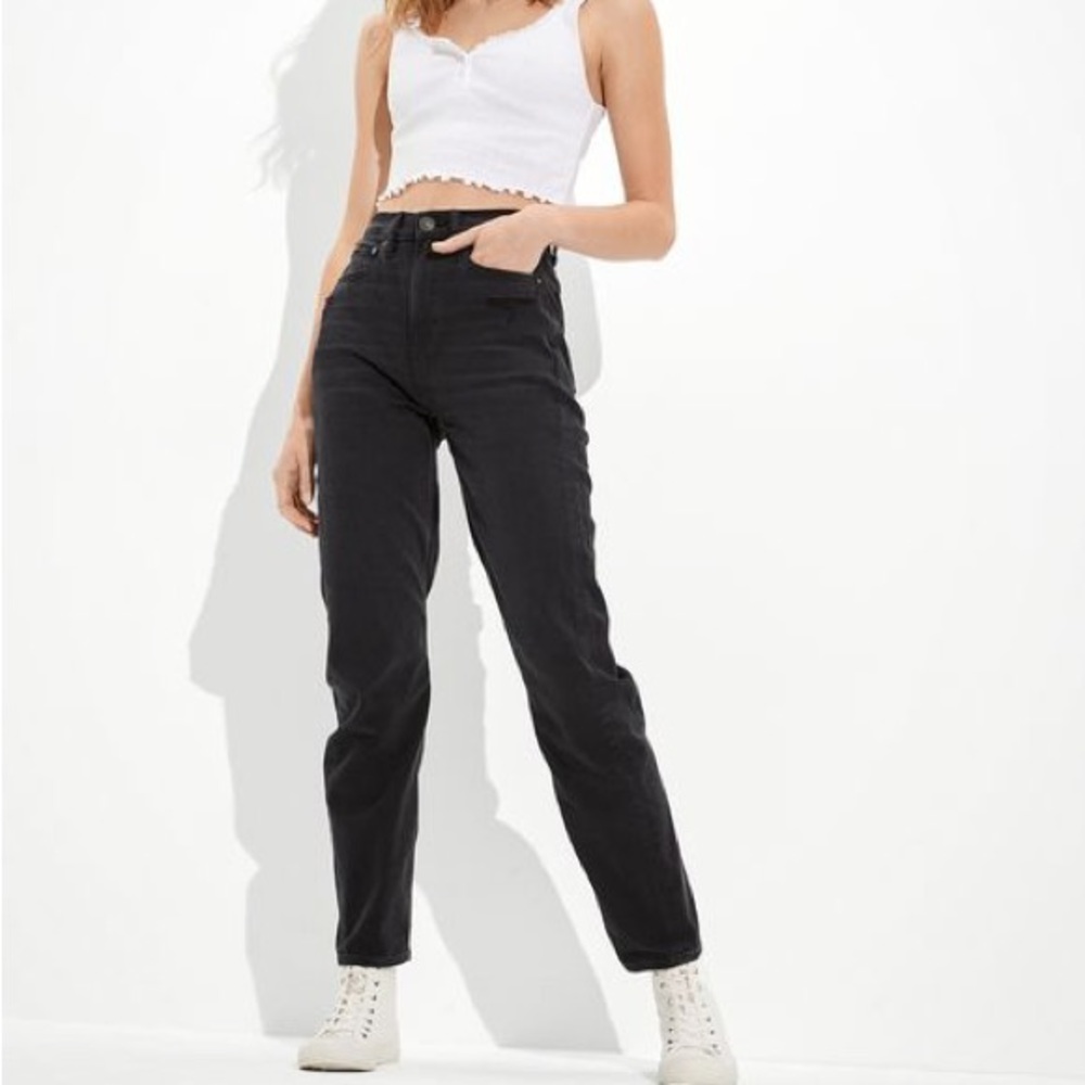 American Eagle Highest Rise 90’s Boyfriend Jeans Black Wash